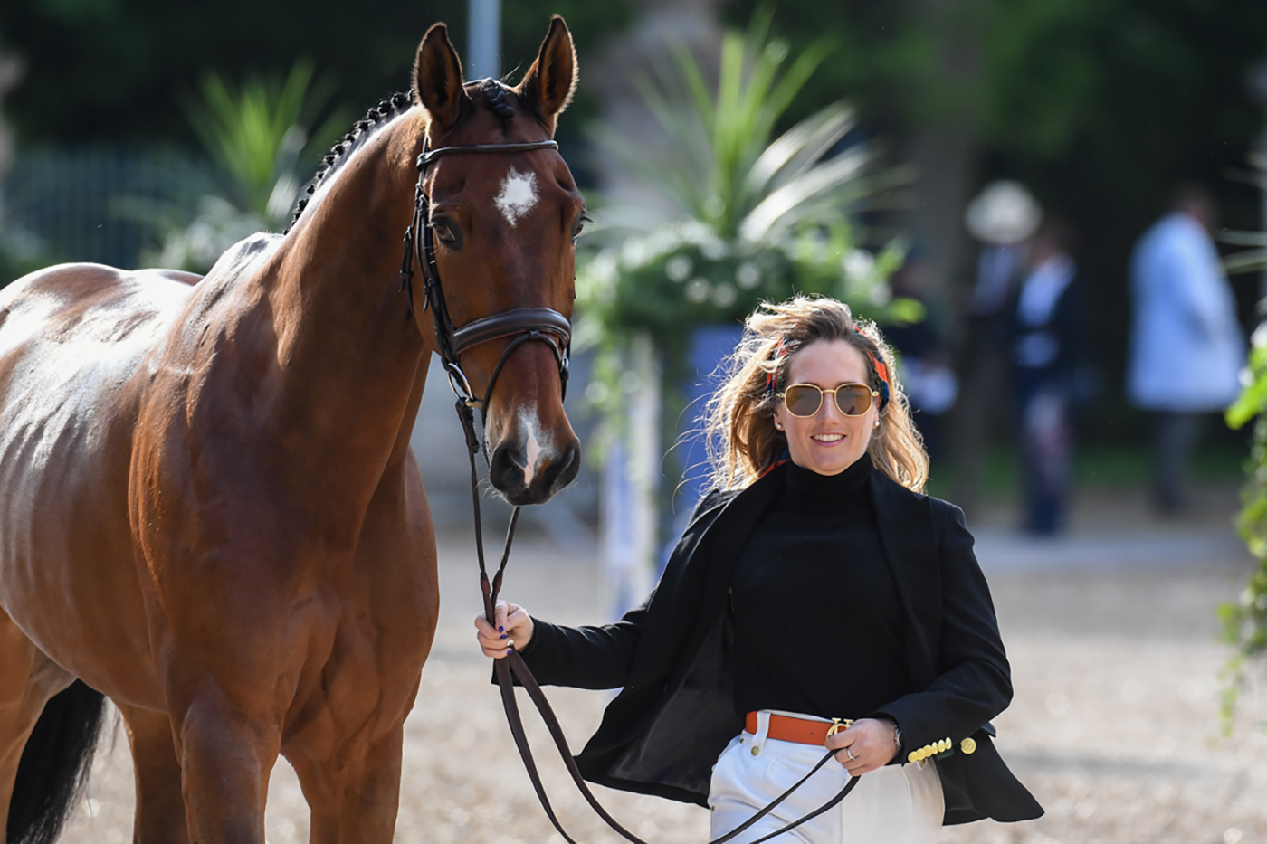 Badminton Horse Trials trot-up fashion: Laura Collett and London 52