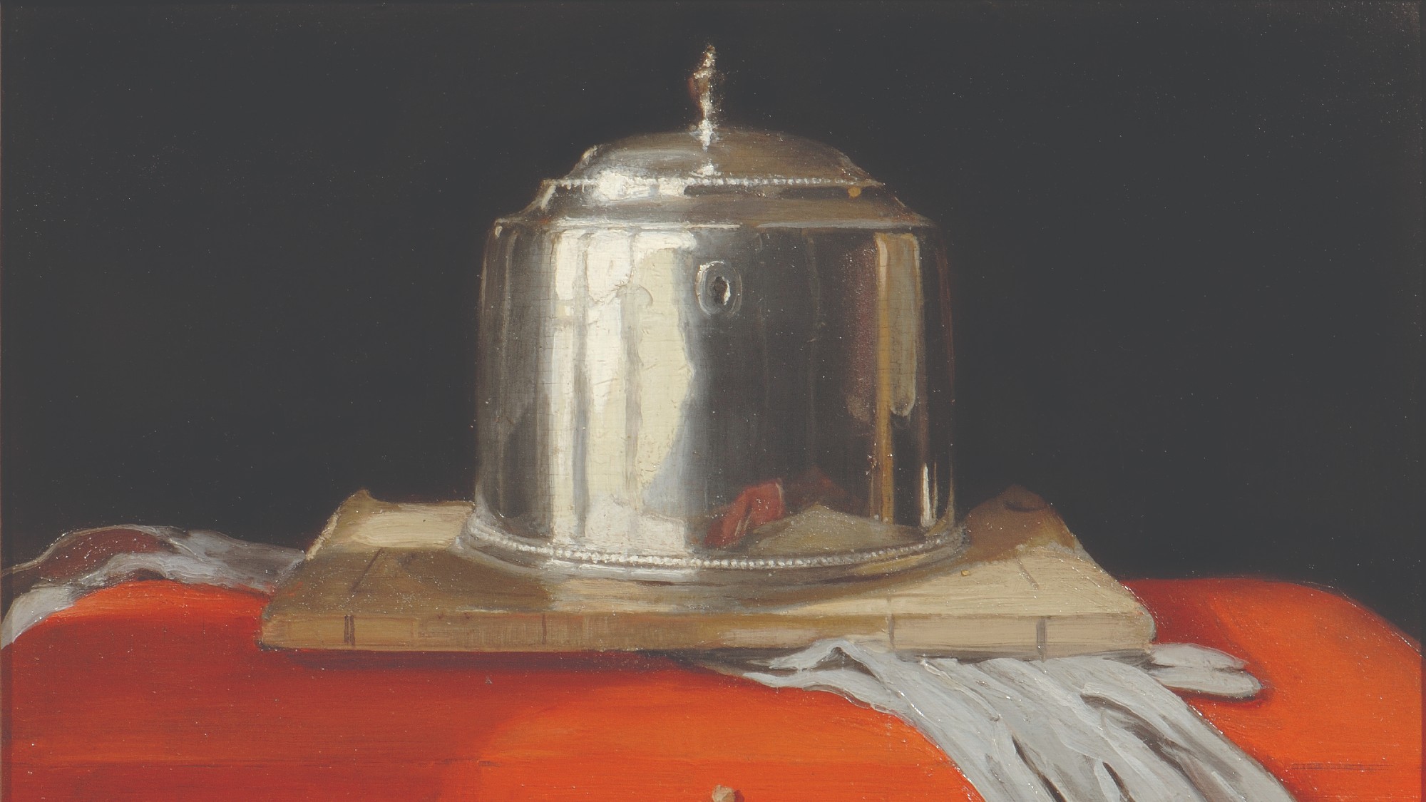 'Silver Casket and Red Leather Basket', 1920