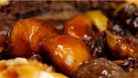 Roasted balsamic sprouts