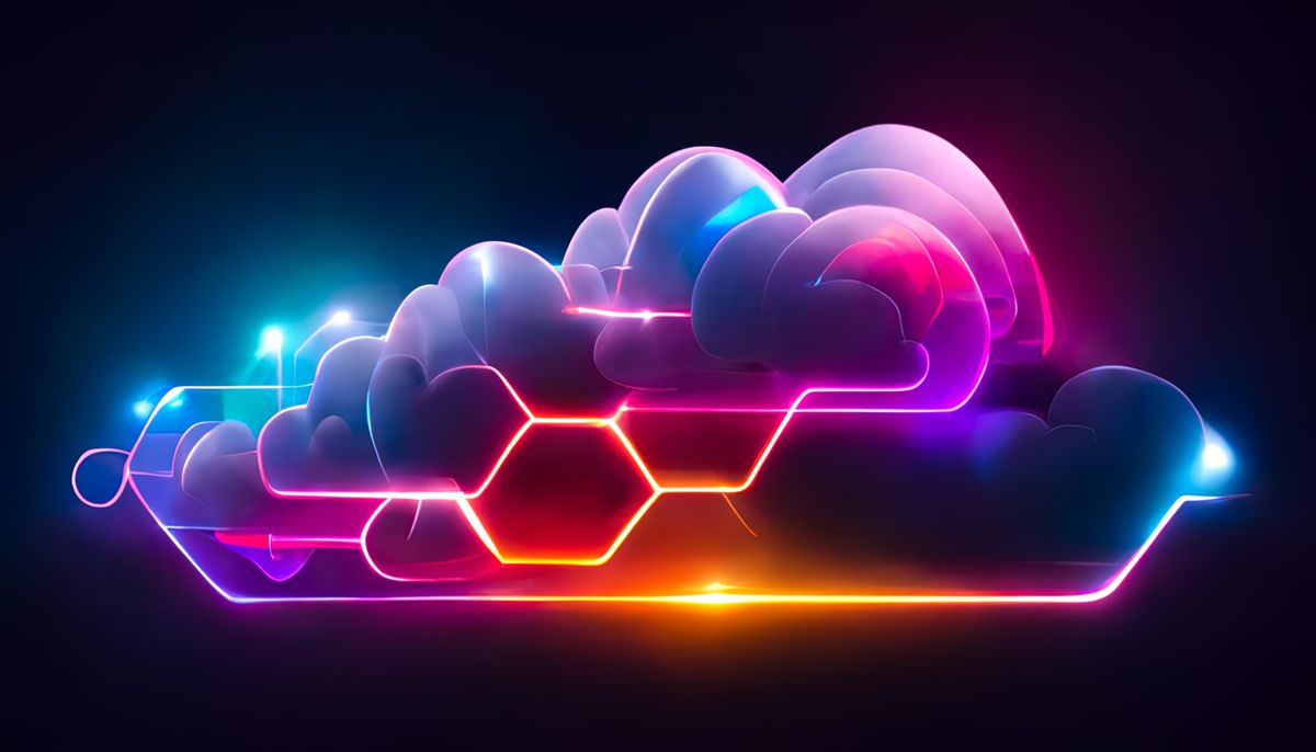 Cloud computing mockup image