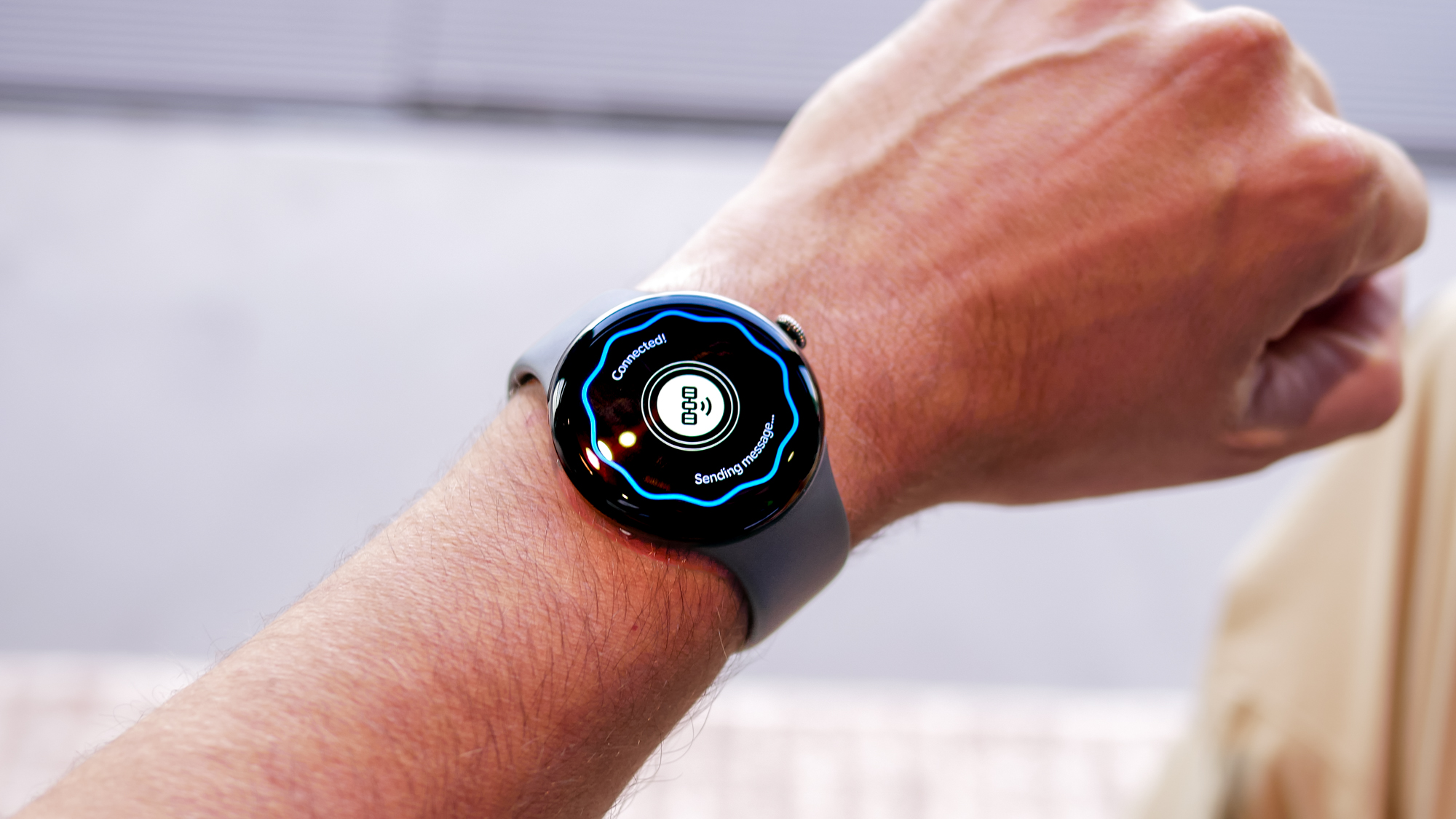 Close-up of the Google Pixel Watch 4