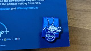 Disney plus day alligator loki pin in blue