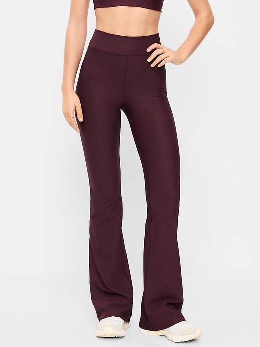 Extra High-Waisted Powersoft Rib Flare Leggings