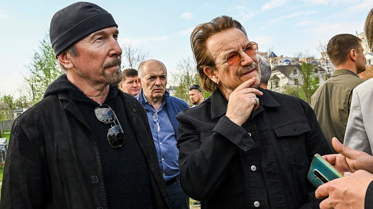 The Edge and Bono in Ukraine