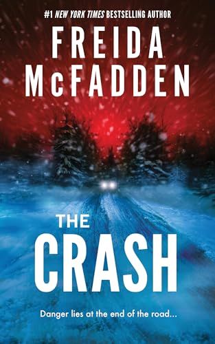 'The Crash' by frieda mcfadden book cover featuring a snowy train track