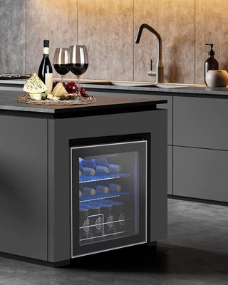 Furnimics 17.5'' 16 Bottle Single Zone Freestanding Wine Refrigerator