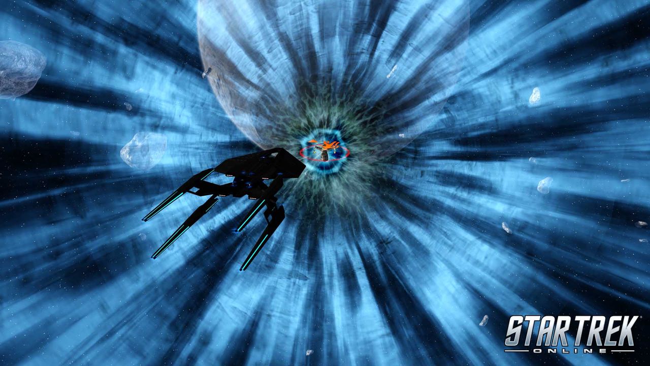 A wormhole that throws you back in time to fight the Borg in Star Trek Online.