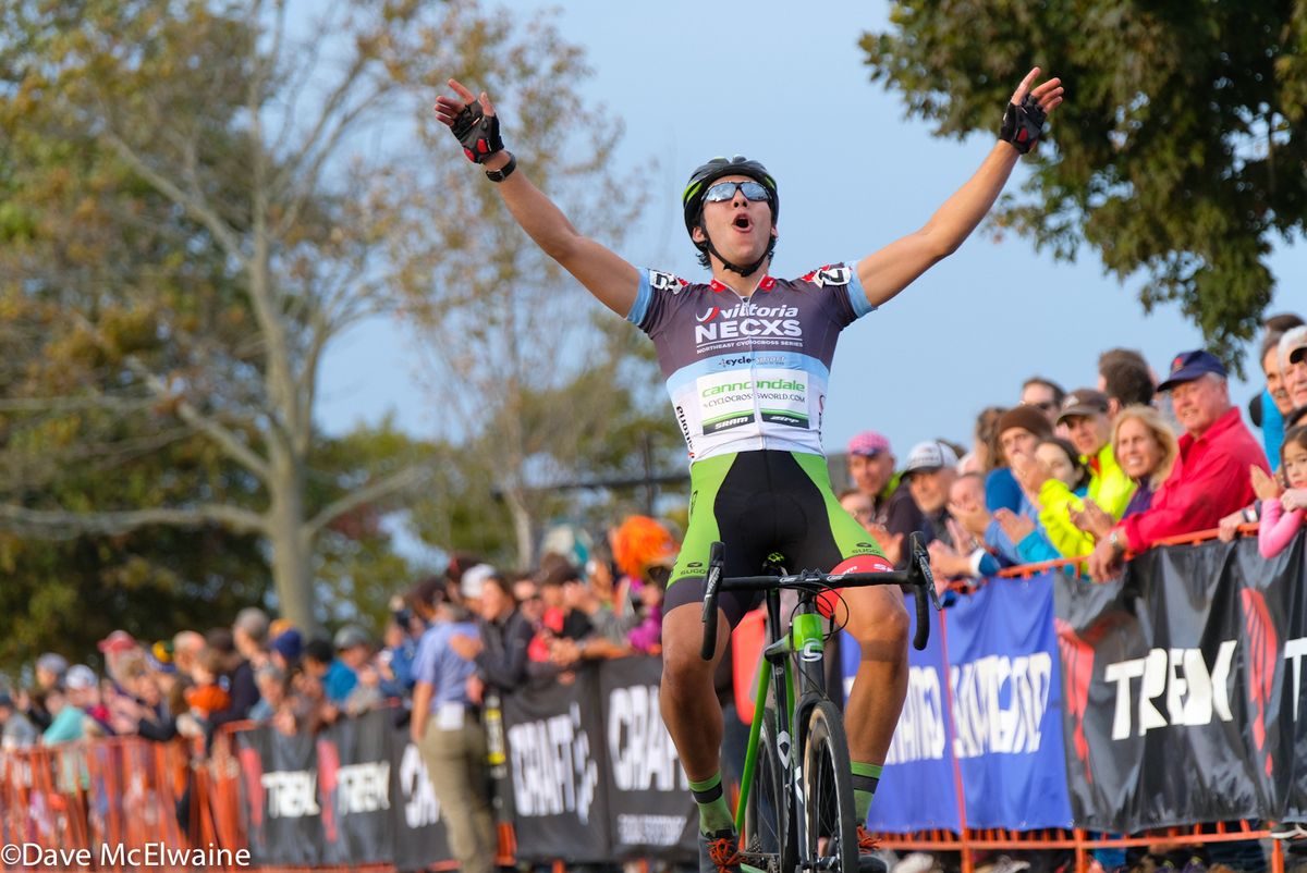 Curtis White (Cannondale) sweeps the Gloucester weekend with a three second victory over Van Den Ham.