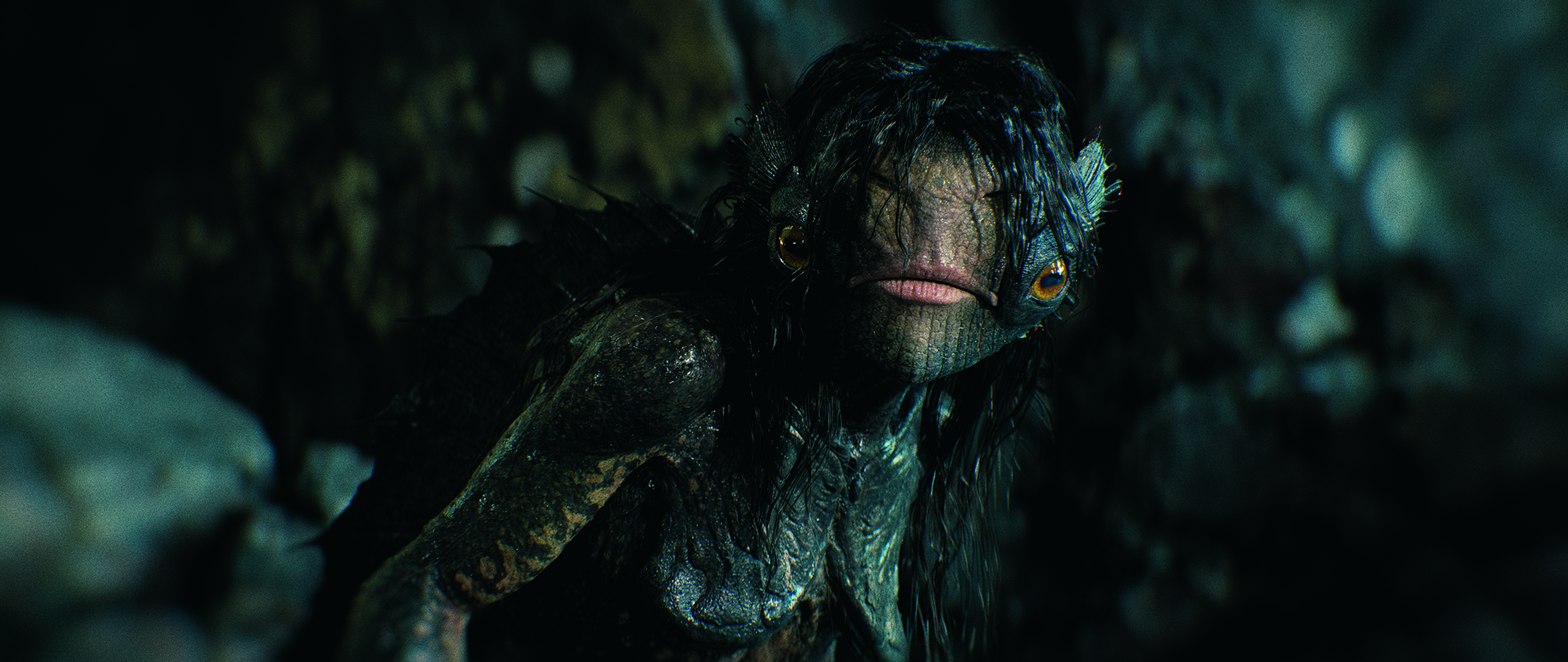 3D character art of a Mermaid with a dark colour palette