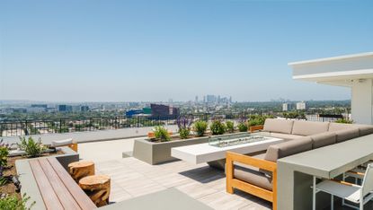 John Corbett’s home with a rooftop pool overlooking Los Angeles