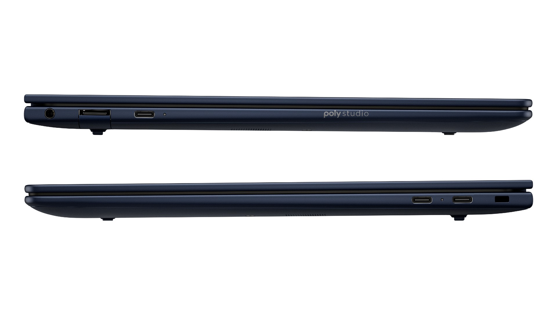 A render of the HP EliteBook Ultra 14 (G1i) on a white background, showing the ports on either side.