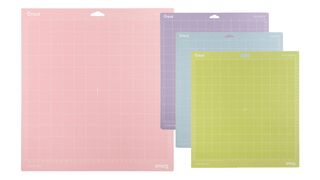 How to use a Cricut; multiple square mats of different colours