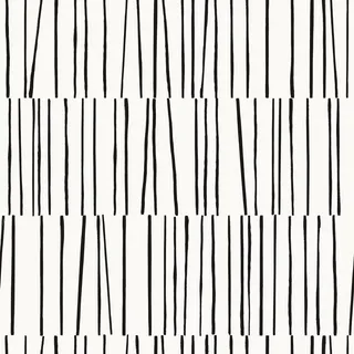 Tempaper & Co.® X Bobby Berk Shift Removable Peel and Stick Wallpaper, White and Black Lines, 28 Sq. Ft.