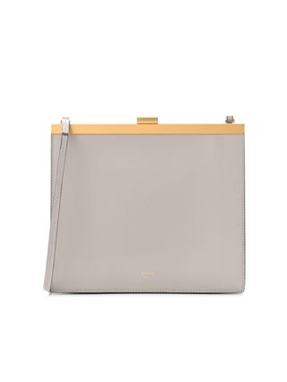 Celine Smooth Calfskin Mini Clasp Bag Light Grey