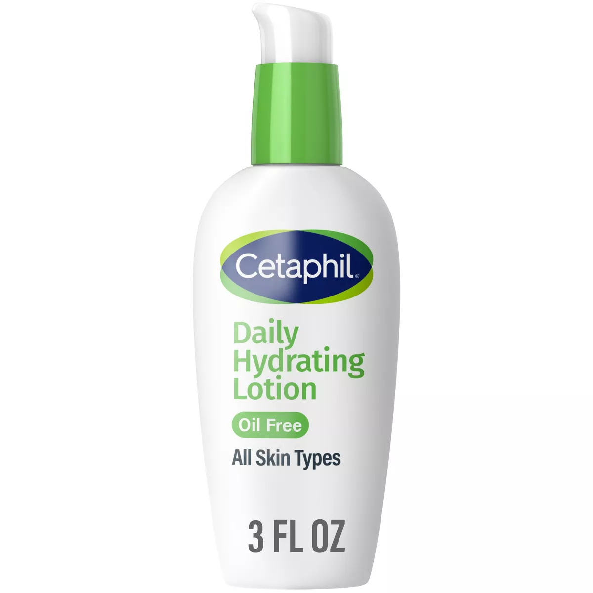 Cetaphil Hydrating Oil-Free Face Lotion Moisturizer With Hyaluronic Acid - 3 Fl Oz: Hypoallergenic, for Normal, Oily, Combination, Sensitive, Mature