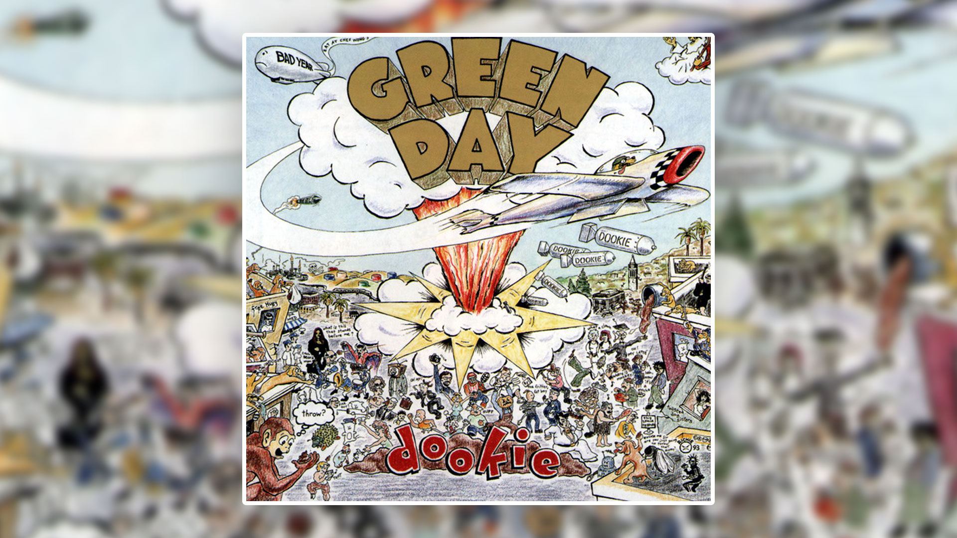 Green Day artwork for the album Dookie