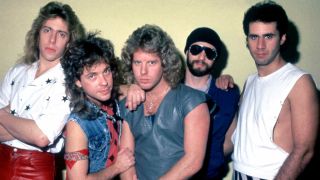 A group portrait of Night Ranger in 1982