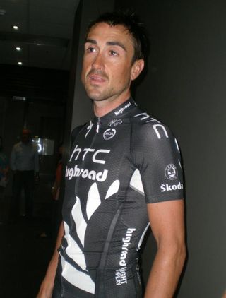 Hayden Roulston (HTC-Highroad) in his new 2011 New Zealand champion's jersey