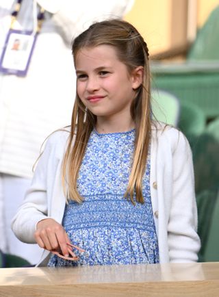 Princess Charlotte at Wimbledon men's singles final