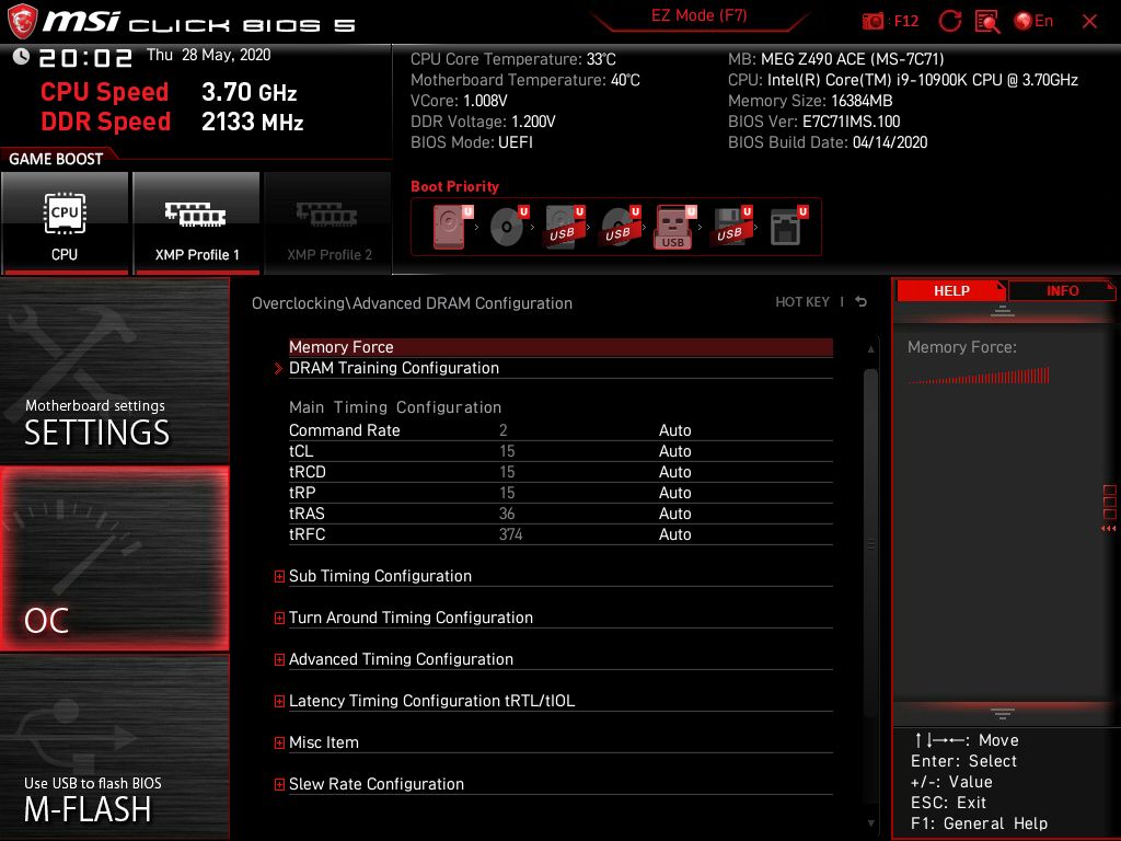 MSI Meg Z490 Ace