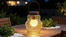 Habitat Solar Smoked Glass Hanging Light - Pack of 2