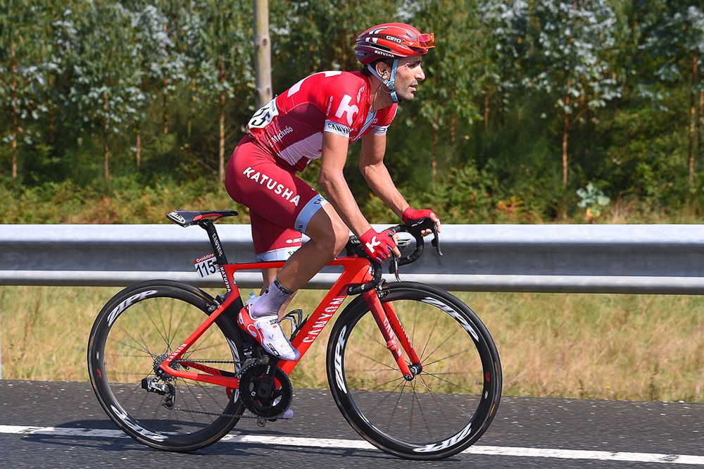 Tiago Machado on the move during stage 5 at the Vuelta a Espana