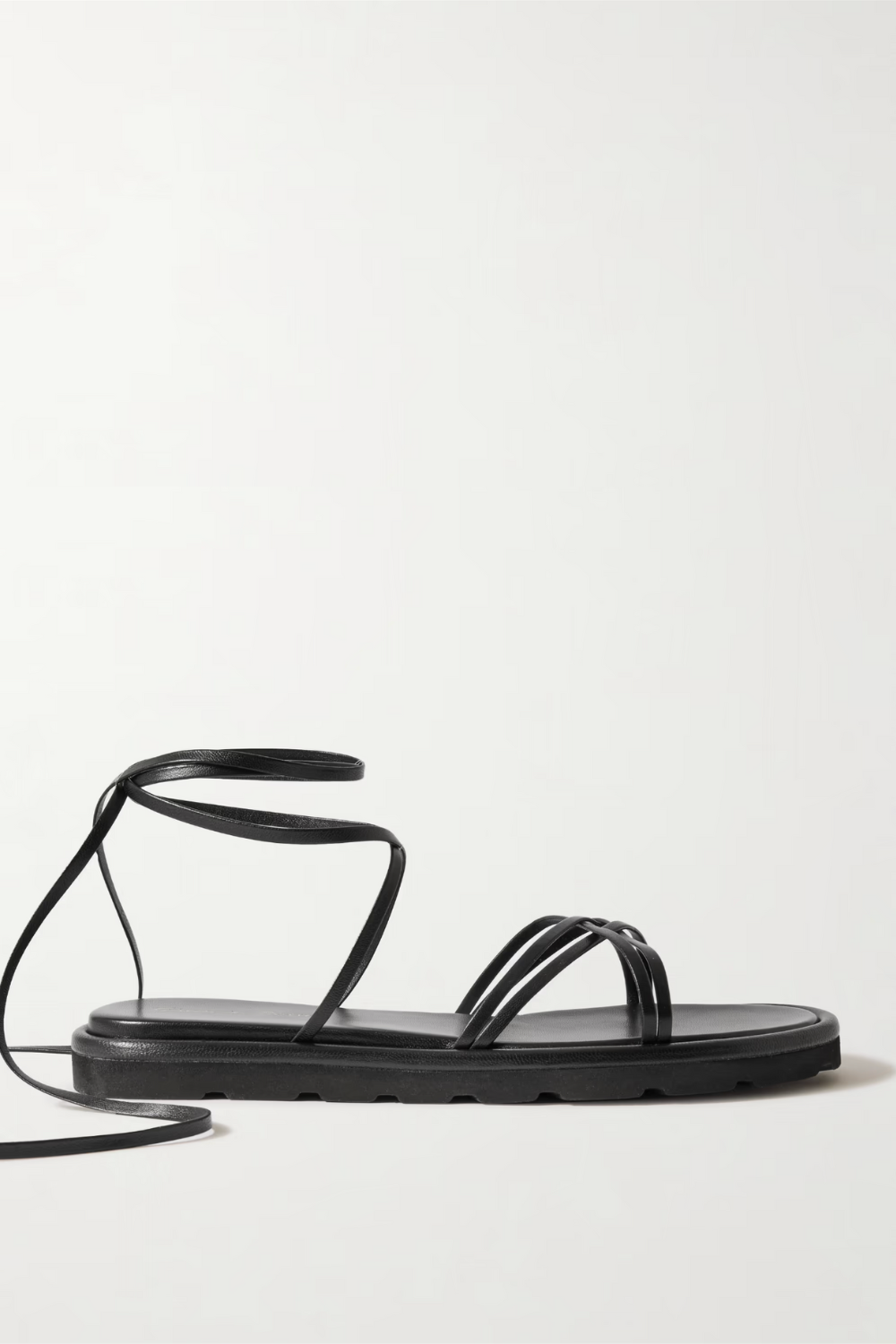 GIANVITO ROSSI, Jane Knotted Leather Sandals