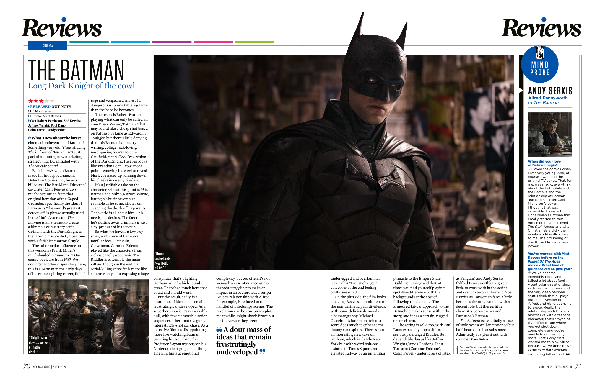 Review of The Batman in SFX issue #351.