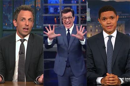 Seth Meyers, Stephen Colbert, Trevor Noah bade Scaramucci farewell