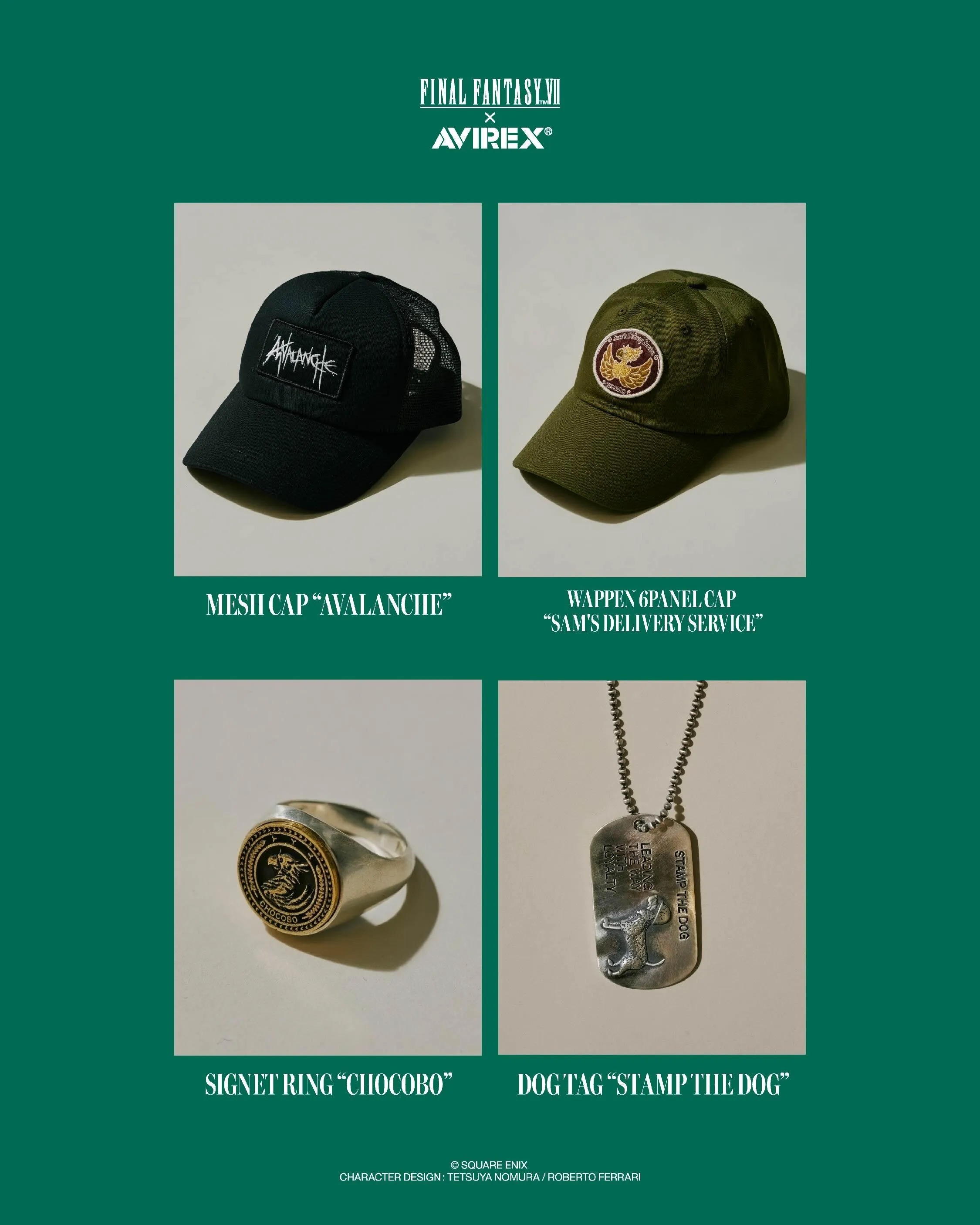 Avirex x Final Fantasy VII collection