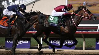 Ryusei Sakai riding Forever Young to victory in the Breeders' Cup Classic on November 1, 2025