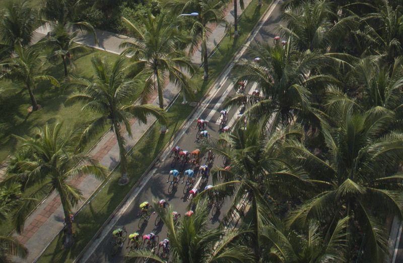 The Tour of Hainan passes through some impressive scenery