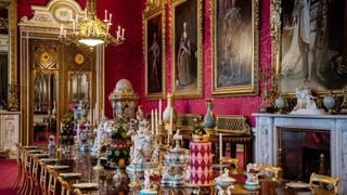A room inside Buckingham Palace
