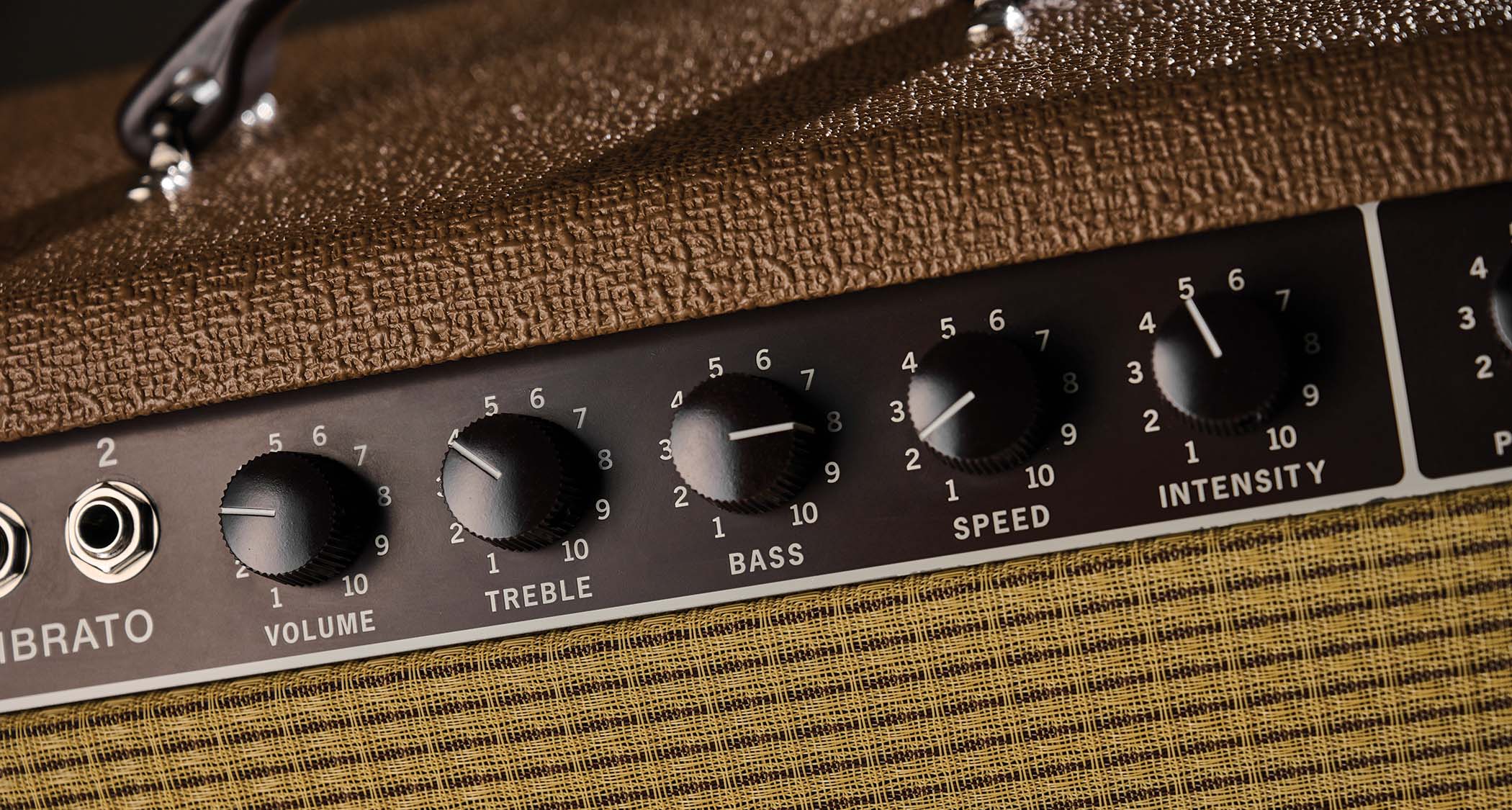 The front control panel of the Fender '62 Super amp