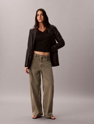 Twisted Seam Low Rise Baggy Jeans
