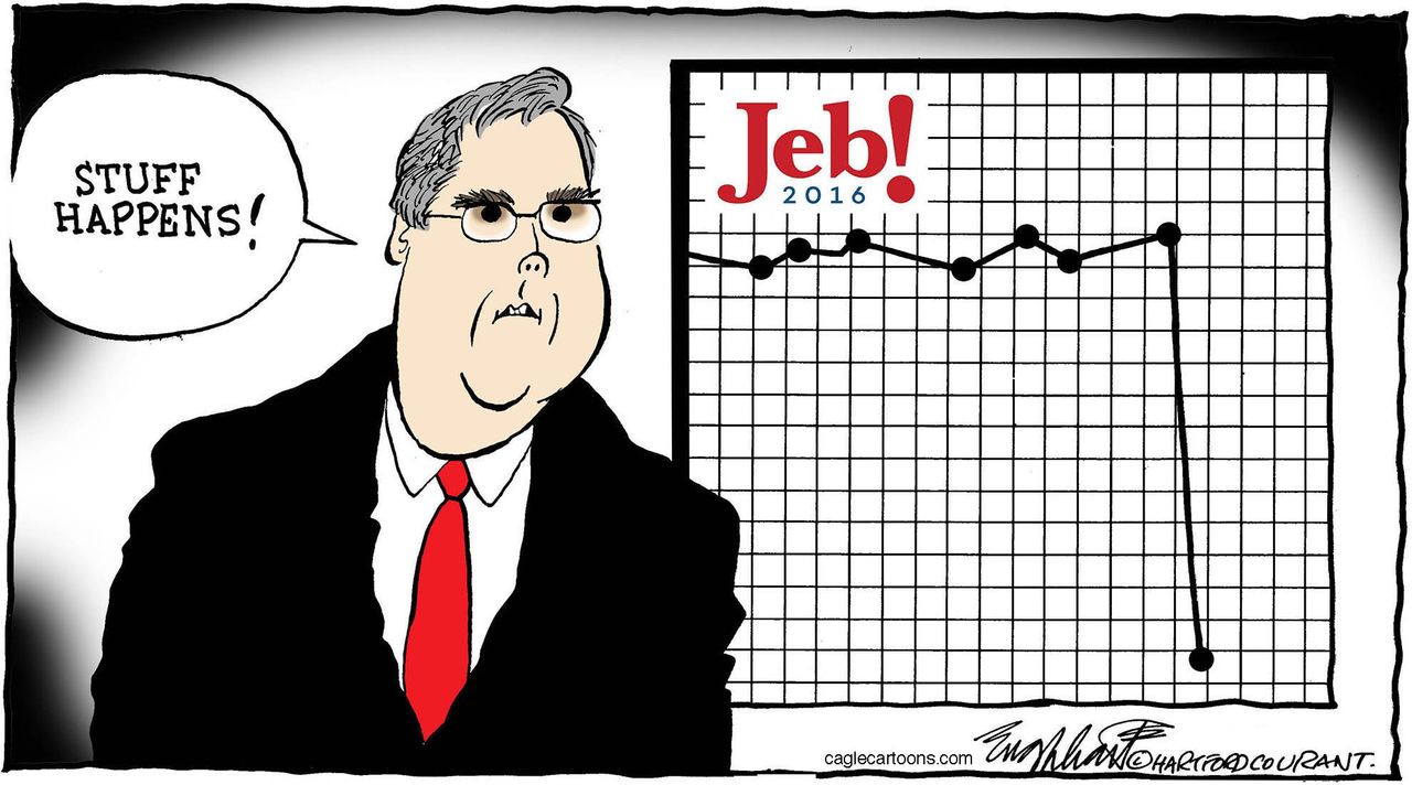 Political cartoon U.S. Jeb Bush 2016&amp;amp;nbsp;