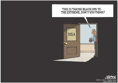 Political cartoon NSA Surveillance - R.J. Matson, Cagle
