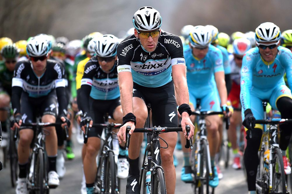 Etixx-QuickStep's Stijn Vandenbergh on the front.