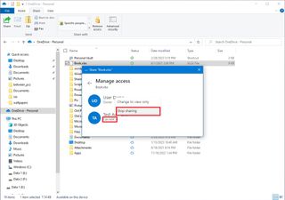 Onedrive Stop Sharing