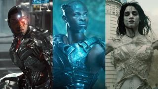 Ray Fisher in Zack Snyder's Justice League; Djimon Hounsou in Guardians of the Galaxy; Sofia Boutella in The Mummy