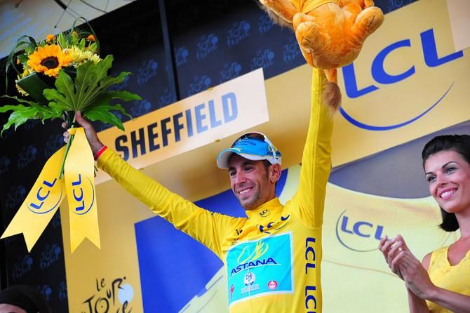 Vincenzo Nibali in yellow