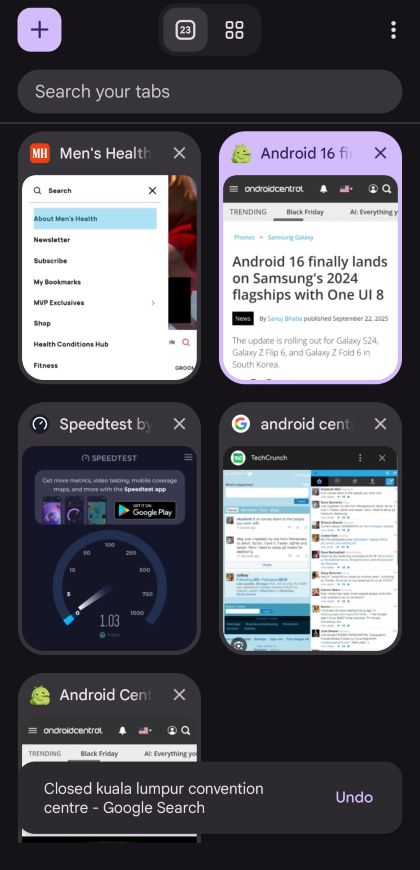 Material 3 Expressive on Chrome for Android