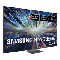 Samsung 8K Neo QLED QN900D 75":59.999 kr,- 26.990 kr. hos HiFi KlubbenSpar 33.009 kr.