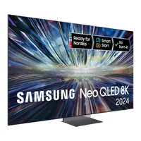 Samsung 8K Neo QLED QN900D 75":59.999 kr,- 26.990 kr. hos HiFi KlubbenSpar 33.009 kr.