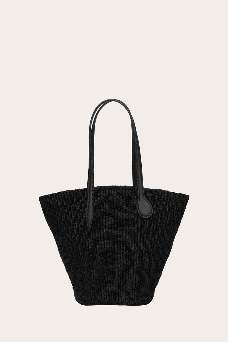 Straw Basket Black