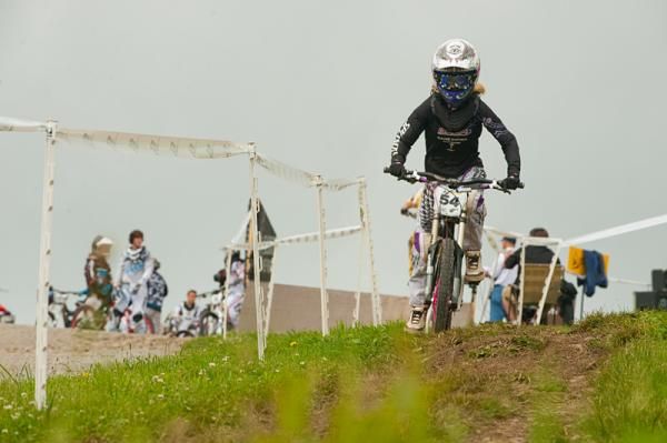 Dawn Borque races to a win in the Gravity East round at Seven Springs
