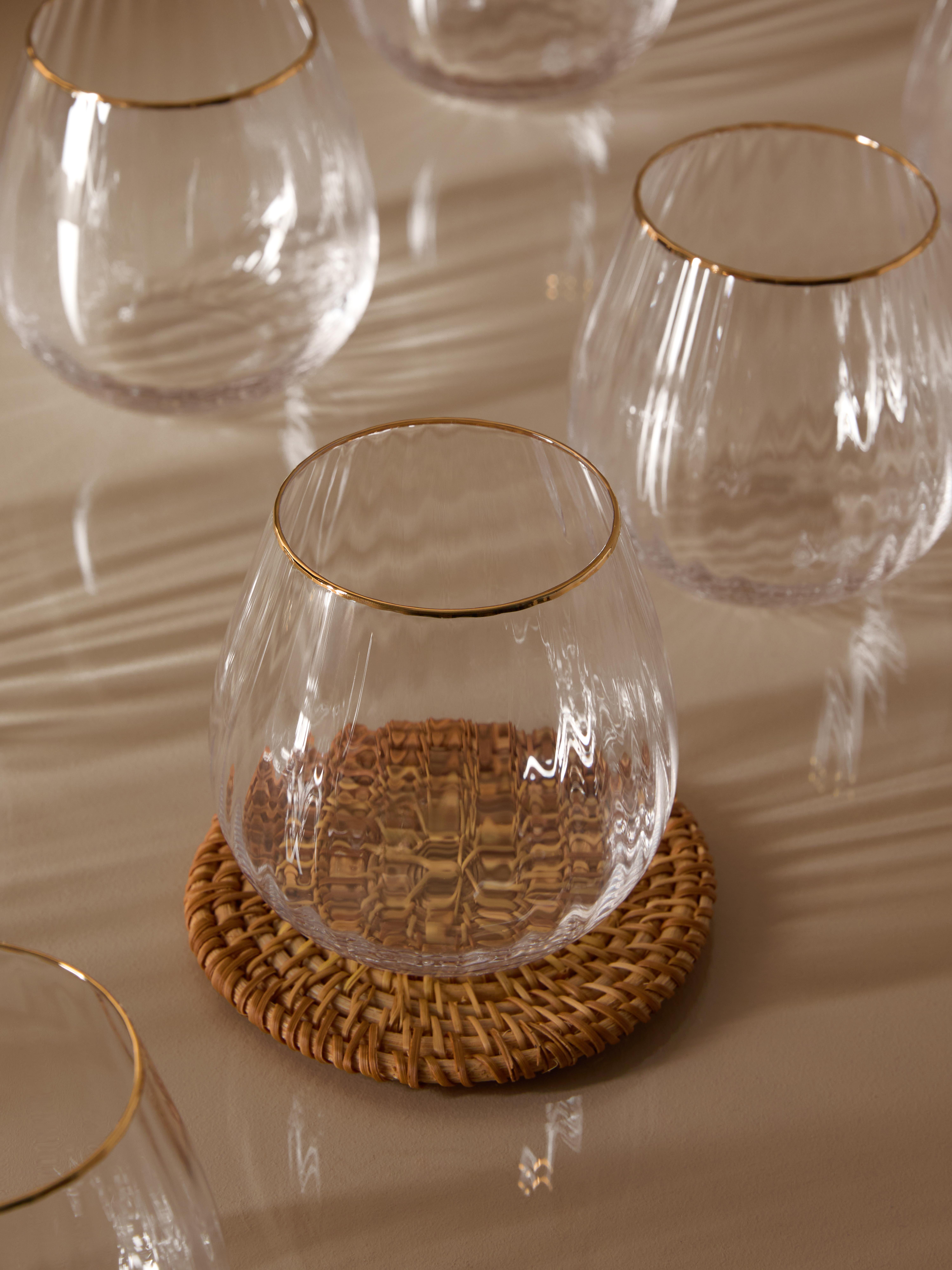 The Edit Metallic Rim Tumbler