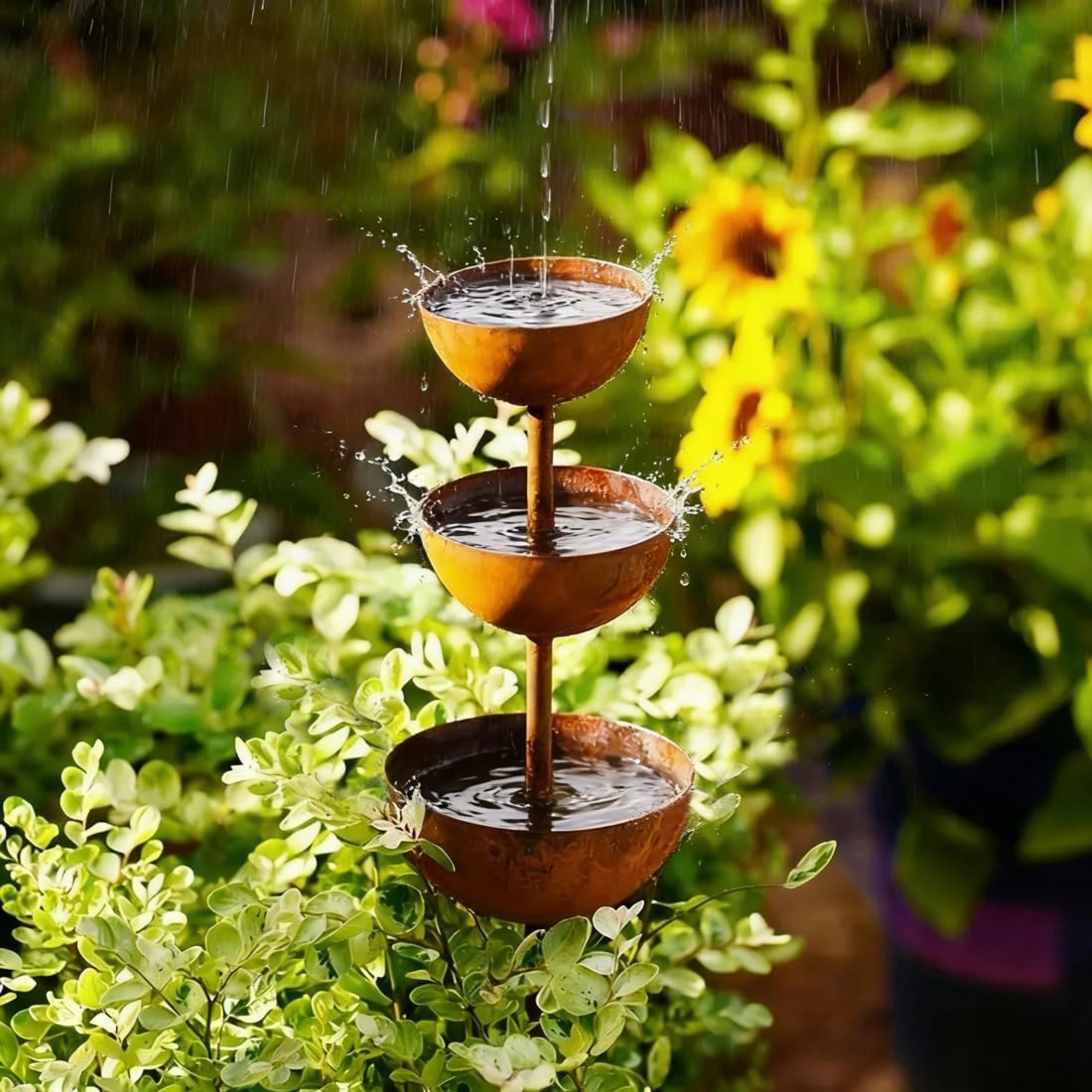 3-Tiered Rain Catchers for Garden