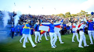 Team Europe celebrate winning the 2019 Solheim Cup