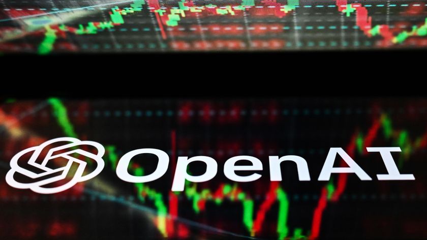 POLAND - 2023/01/20: In this photo illustration, an OpenAI logo seen displayed on a smartphone with stock market exchange in the background. (Photo Illustration by Omar Marques/SOPA Images/LightRocket via Getty Images)